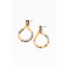 Mona Camel Teardrop Earring